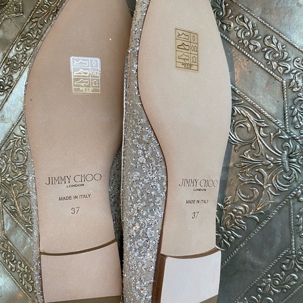 Brand new Jimmy Choo Romy flats. Size 37. - Picture 3 of 7